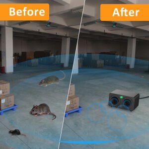 Peller Pro Black Industrial Pest Repeller  Ultrasonik-Elektronik Endüstriyel Fare Haşere Akrep Yarasa Kovucu