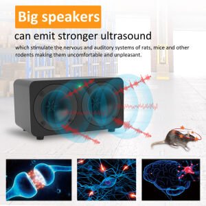 Peller Pro Black Industrial Pest Repeller  Ultrasonik-Elektronik Endüstriyel Fare Haşere Akrep Yarasa Kovucu