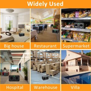 Peller Pro Black Industrial Pest Repeller  Ultrasonik-Elektronik Endüstriyel Fare Haşere Akrep Yarasa Kovucu