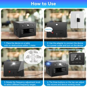 Peller Pro Elite Industrial Pest Repeller  Ultrasonik-Elektronik Endüstriyel Fare Haşere Akrep Yarasa Kovucu