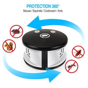 Peller Pro Smart Spin Repeller Ultrasonik-Elektronik Fare Haşere Akrep Kovucu