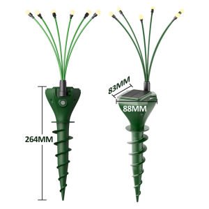 Pro Güneş Enerjili Köstebek,Yılan Kovucu Sallanan LED Işıklı – Bahçe Koruma Sistemi