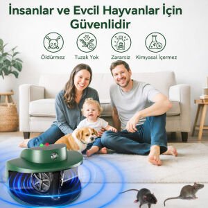 Ultrasonik Fare Kovucu -Pro Smart One Repeller Haşere Akrep Yarasa Kovucu