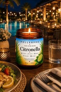 Sivrisinek Kovucu Mum 100 gr | Açık Alan Mumu | Bahçe Balkon Teras İçin Aromatik Mum