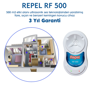 Fare Kovucu RF 500 V2 Sıçan Kovucu Süper Etki (2'Li Paket)