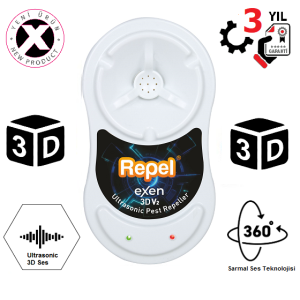 Repel eXen 3D Fare Sıçan Haşere Örümcek Akrep Kovucu
